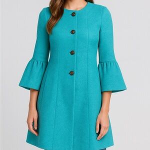 Talbots Teal Blazer with Flared Sleeves